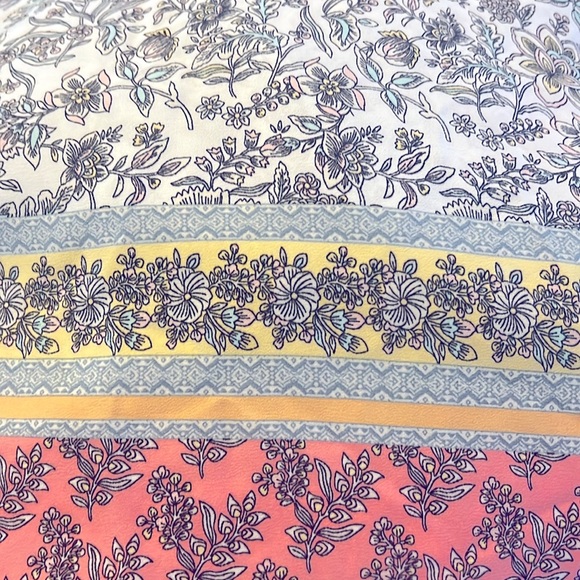 LOFT Floral 🌺 Maxi Dress in White and Pink - Picture 8 of 8